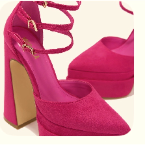 Platform pink heel- size 10 miss Lola - Picture 1 of 5
